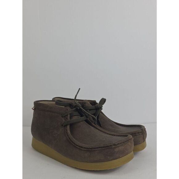Clarks Stinson Hi Brown Oily Leather Men\'s Chukka Boots Size 8.5 main image 4
